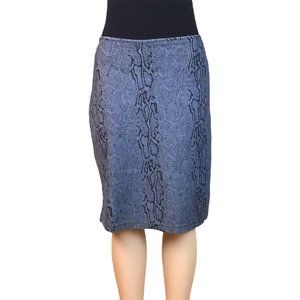 Alarm Grey Snake Skin Print Skirt